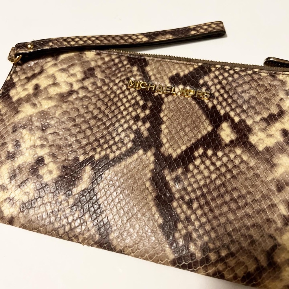 MK python wristlet